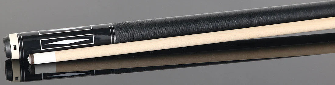 1811 Model 3 Black with White Point Graphic Forearm and Black Irish Linen Wrap Pool Cue Butt- Uni-Loc - Image 3