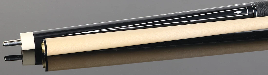 1811 Model 3 Black with White Point Graphic Forearm and Black Irish Linen Wrap Pool Cue Butt- Uni-Loc - Image 4