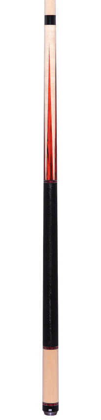1811 Model 4 Maple Forearm with Cocobolo Graphic Points and Black Embossed Lizard Wrap Pool Cue Butt - Uni-Loc - Image 6