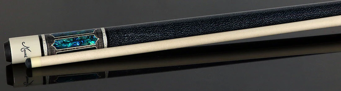 Meucci 2020 Gray - Blue Pearl - Black/White Wrap Pool Cue with Pro Shaft - 2020GYBLBKWHP - Image 3