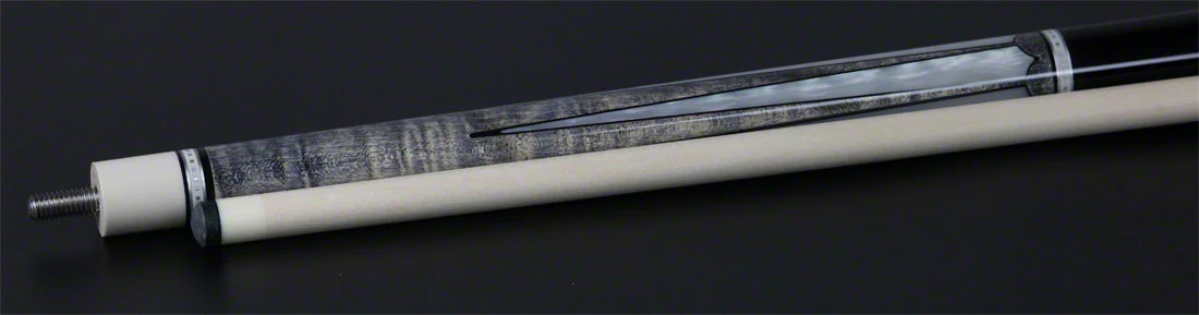 Meucci 2020 Gray - Mother of Pearl - Black Wrap Pool Cue with Pro Shaft - 2020GYMOPBKP - Image 5