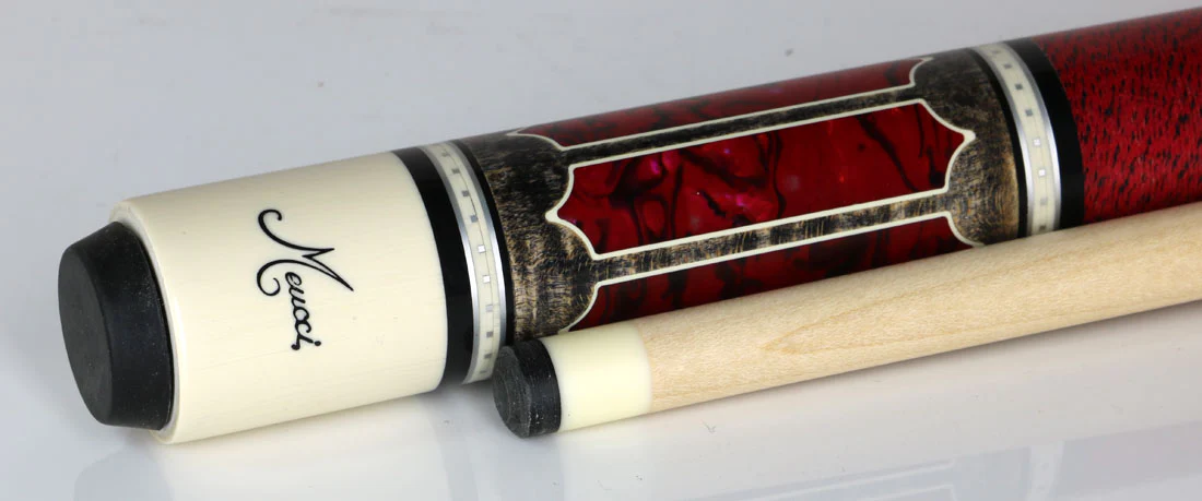 Meucci 2020 Gray - Red - Red/Black Wrap Pool Cue with The Pro Shaft - 2020GYRDRDBKP - Image 3