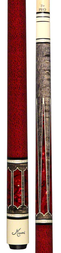 Meucci 2020 Gray - Red - Red/Black Wrap Pool Cue with The Pro Shaft - 2020GYRDRDBKP - Image 5