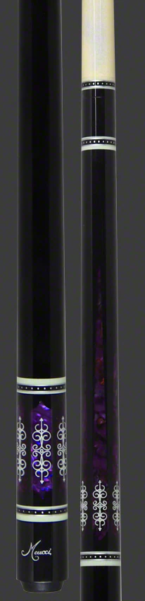 Meucci 21st Century 3 Black - Purple Pearl - Black Wrap Pool Cue with Pro Shaft - 2103BKPUBKP - Image 3