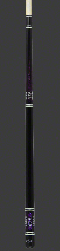 Meucci 21st Century 3 Black - Purple Pearl - Black Wrap Pool Cue with Pro Shaft - 2103BKPUBKP - Image 4