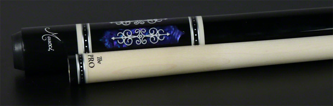 Meucci 21st Century 3 Black - Purple Pearl - Black Wrap Pool Cue with Pro Shaft - 2103BKPUBKP - Image 6