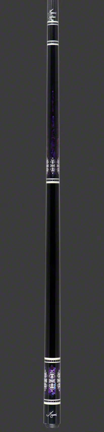 Meucci 21st Century 3 Black - Purple Pearl - Black Wrap Pool Cue with Carbon Shaft -2103BKPUBKC - Image 4