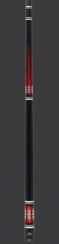 Meucci 21st Century 3 Black - Red Pearl - Black Wrap Pool Cue with Carbon Shaft - 2103BKRDBKC - Image 3