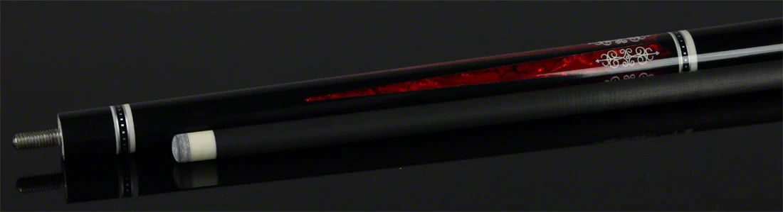 Meucci 21st Century 3 Black - Red Pearl - Black Wrap Pool Cue with Carbon Shaft - 2103BKRDBKC - Image 5
