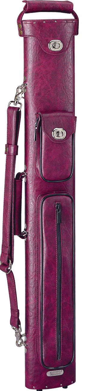 Instroke Premier Burgundy 2x2 Pool Cue Case - P2X2BUR - Image 2