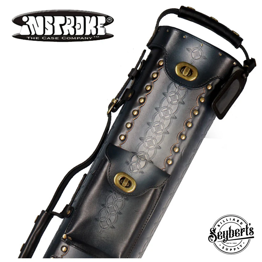 Instroke Saddle D05 Black 2x4 Pool Cue Case - 24D05BK