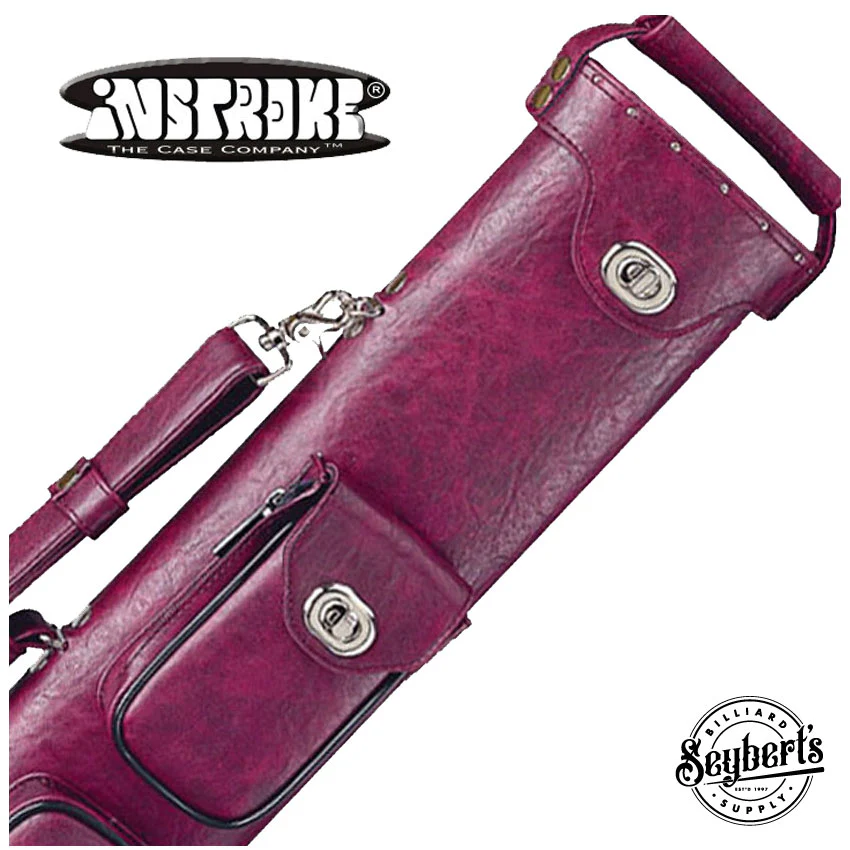Instroke Premier Burgundy 2x4 Pool Cue Case - P2X4BURG