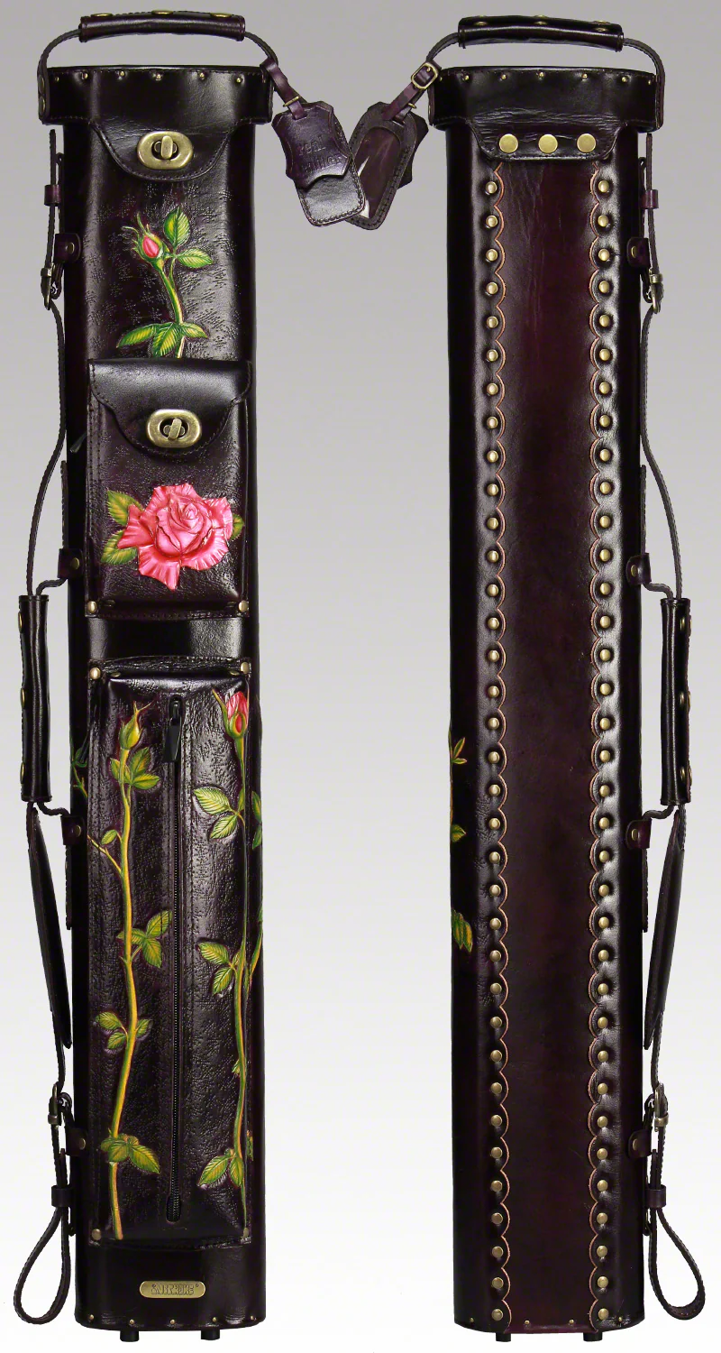 Instroke Red Rose 2x4 Pool Cue Case - 24ROSER - Image 3