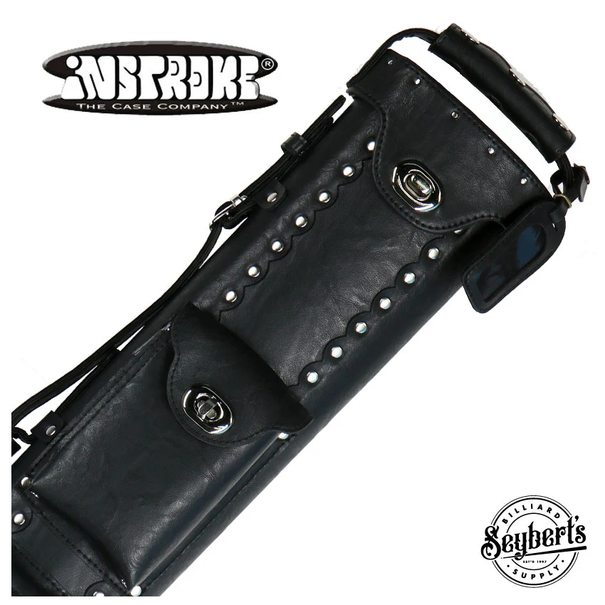 Instroke Vinyl Cowboy Black 3x5 Pool Cue Case - VC35B