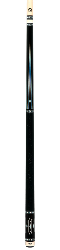 Ariel Carmeli by Viking Diamond Series Blue Diamond Pool Cue with Vikore Shaft - Black Crocodile Wrap - Image 6