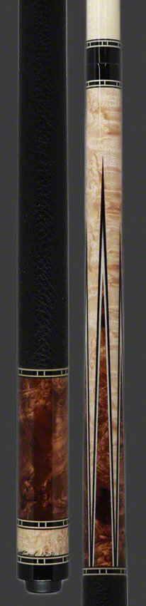 Ariel Carmeli Curly Maple Custom 6 Point Burl Play Cue - Image 3