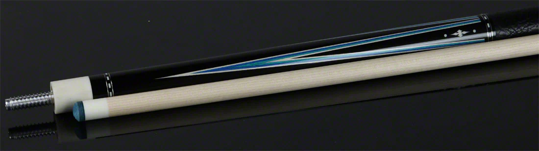 Ariel Carmeli Custom 4 point Ocean Blue Pool Cue - Image 5