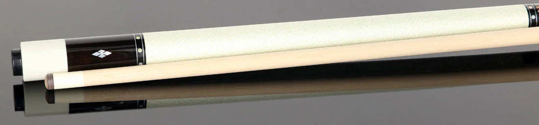 Balabushka GB Series Brown-Stained Birdseye Maple Forearm with 4 Ebony Points and Mother of Pearl Inlays Pool Cue Irish Linen Wrap - Image 2