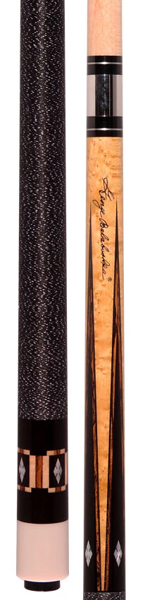 Balabushka GB Series Birdseye Maple Forearm with Ebony Points and Bocote/Mother of Pearl Inlays Pool Cue with Irish Linen Wrap - Image 5
