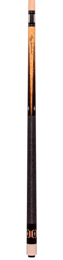 Balabushka GB Series Birdseye Maple Forearm with Ebony Points and Bocote/Mother of Pearl Inlays Pool Cue with Irish Linen Wrap - Image 6