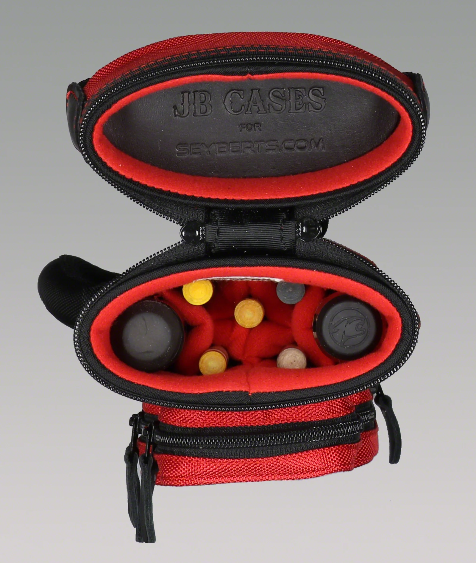 JB Ultimate Rugged Black/Red Pool Cue Case - URBKRD - Image 3