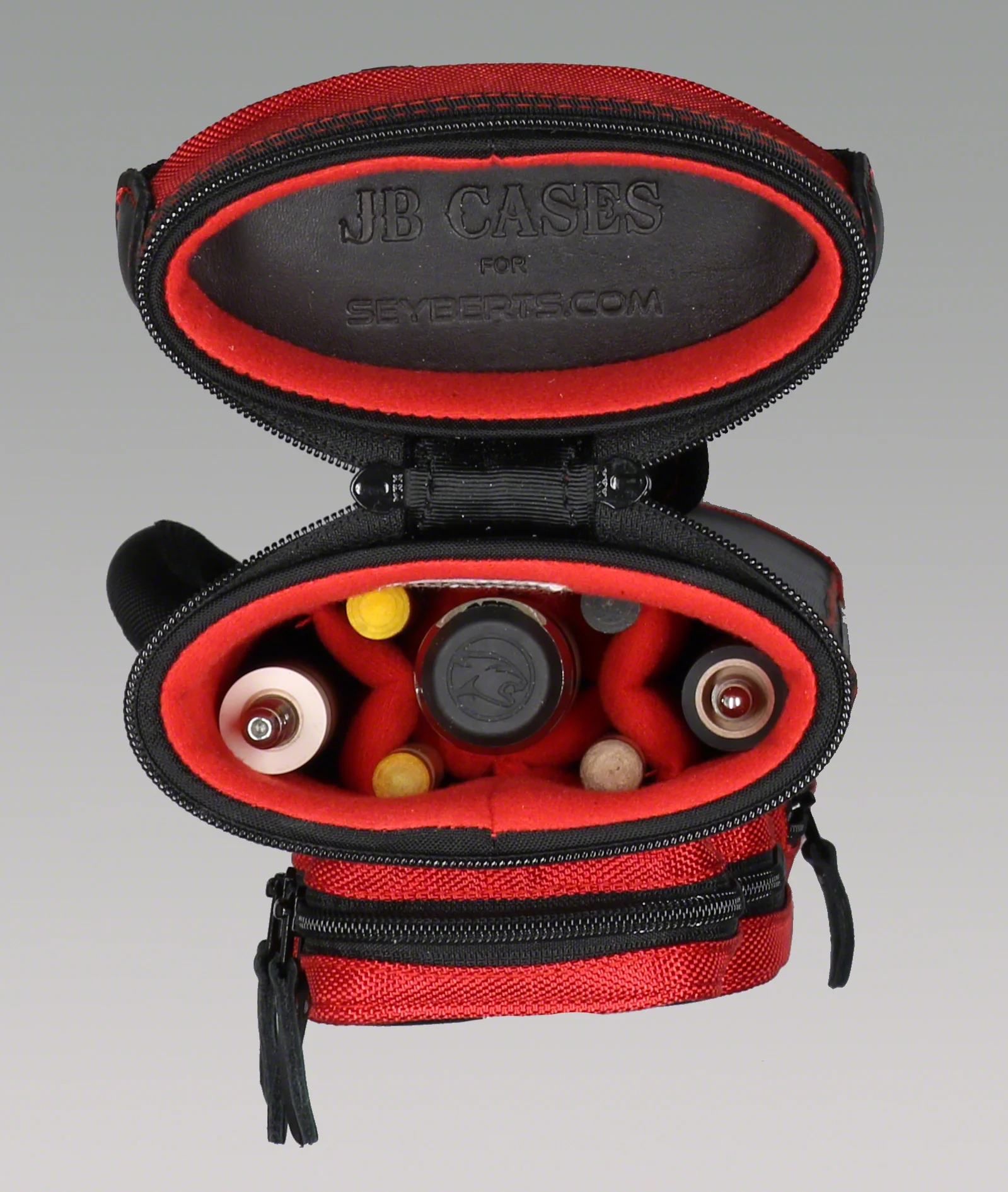 JB Ultimate Rugged Black/Red Pool Cue Case - URBKRD - Image 4