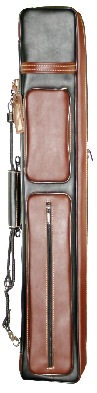 Instroke Leather Cowboy Black/Brown 4x8 Soft Pool Cue Case - INS-B48SOFT - Image 3