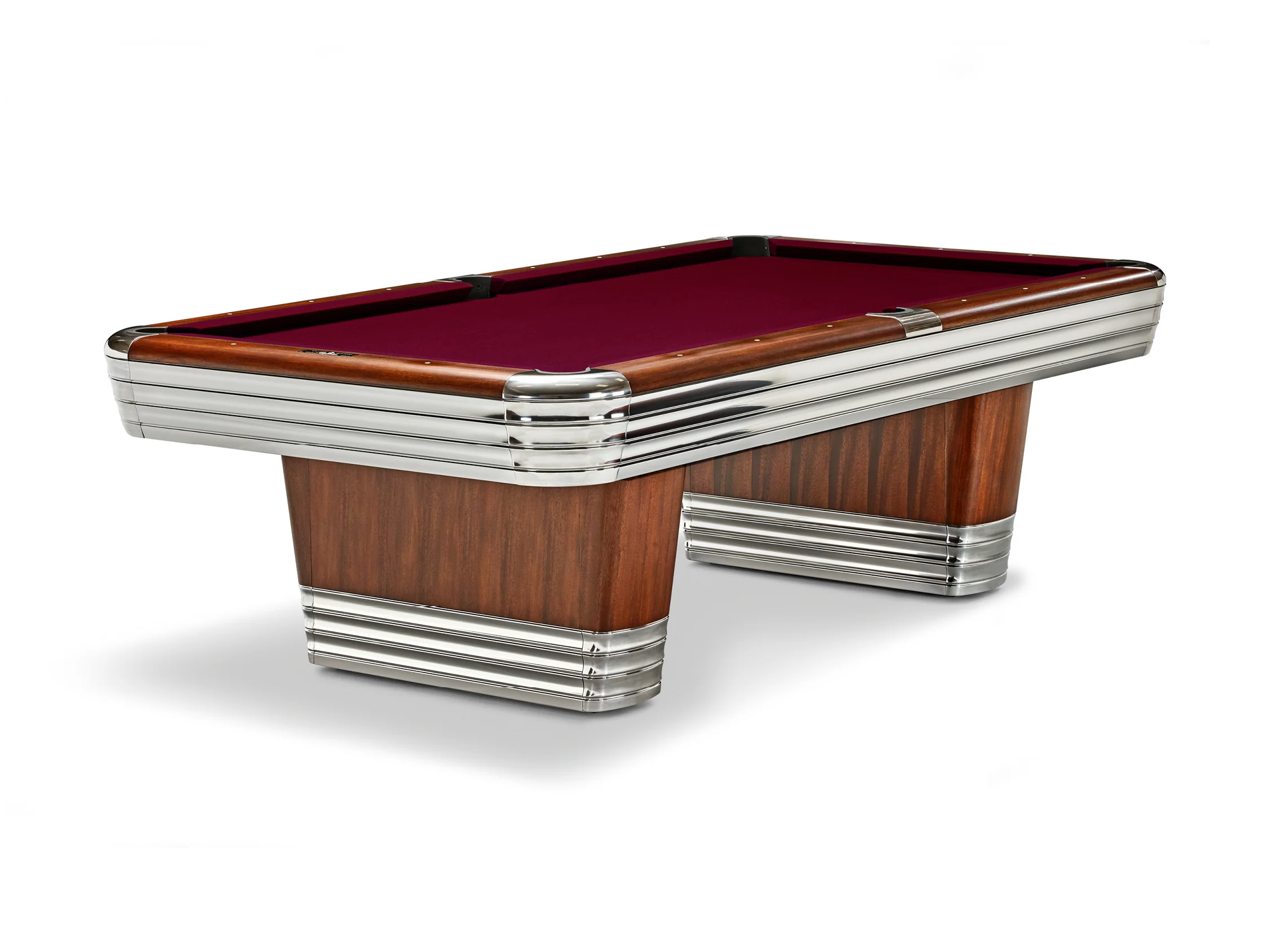 Brunswick Centennial Rosewood Chrome Pool Table - Image 14