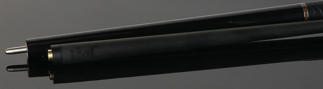 Bull Carbon Black with Bocote Inlays Play Cue with Textured Leather Wrap - Image 4