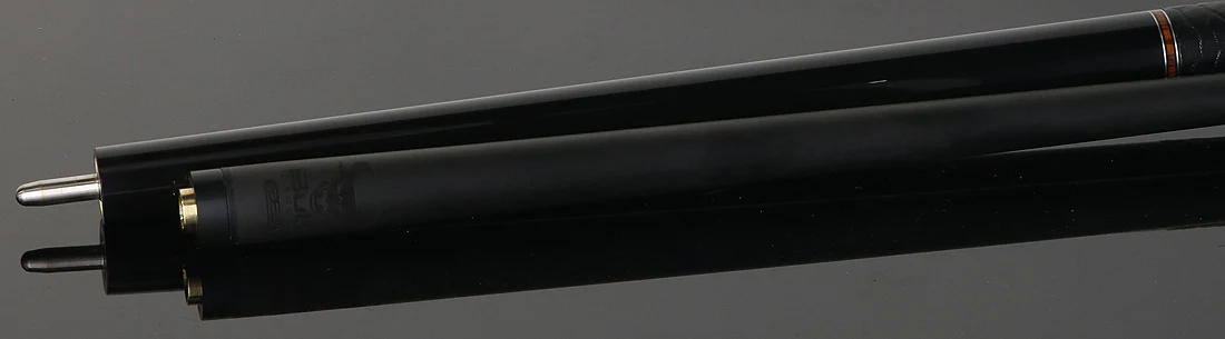 Bull Carbon Black with Cocobolo Inlays Play Cue with Textured Leather Wrap - Image 4