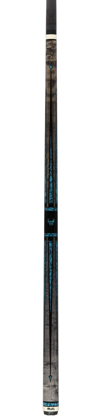 Bull Carbon By Jacoby Limited Edition Smoke Grey Blue Recon No Wrap Pool Cue with LD Carbon Fiber Shaft - BCUSA1N - Image 6