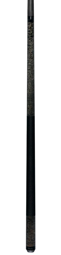 Bull Carbon Gray-Stained Birdseye Maple Play Cue with Textured Leather Wrap - Image 6