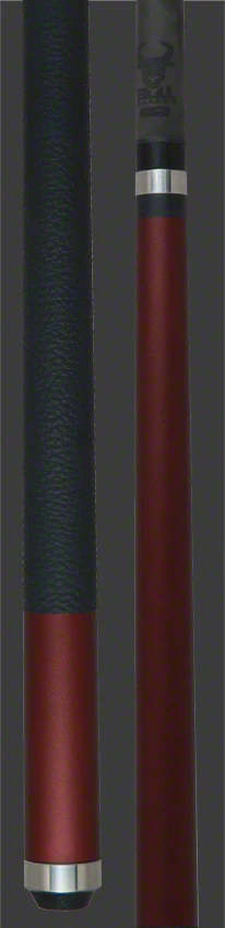 Bull Carbon Burgundy Stained Pool Cue with Bull Carbon Shaft - LD13 - Image 3
