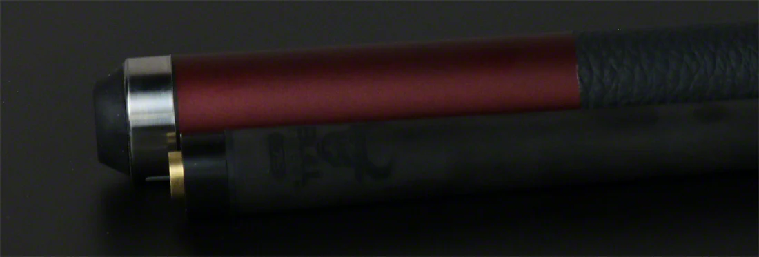 Bull Carbon Burgundy Stained Pool Cue with Bull Carbon Shaft - LD13 - Image 6
