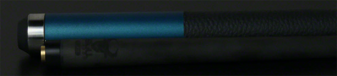 Bull Carbon Teal Stained Pool Cue with Bull Carbon Shaft - LD14 - Image 6