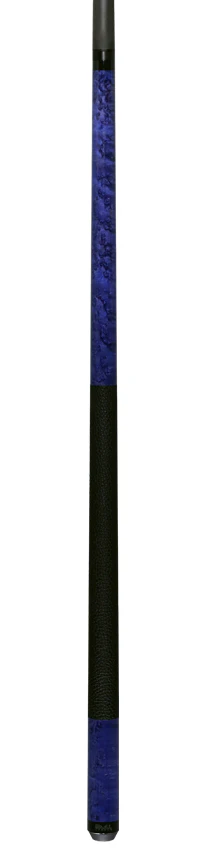 Bull Carbon Purple-Stained Birdseye Maple Play Cue with Textured Leather Wrap - Image 6