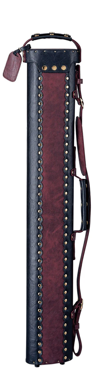 Instroke Vinyl Cowboy Black/Burgundy 2x2 Pool Cue Case - VC22BB - Image 3