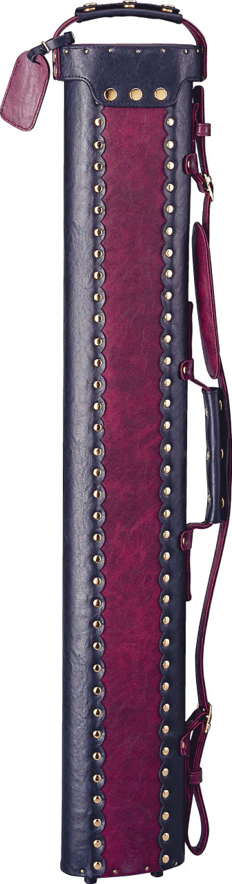 Instroke Vinyl Cowboy Black/Burgundy 2x2 Pool Cue Case - VC22BB - Image 5