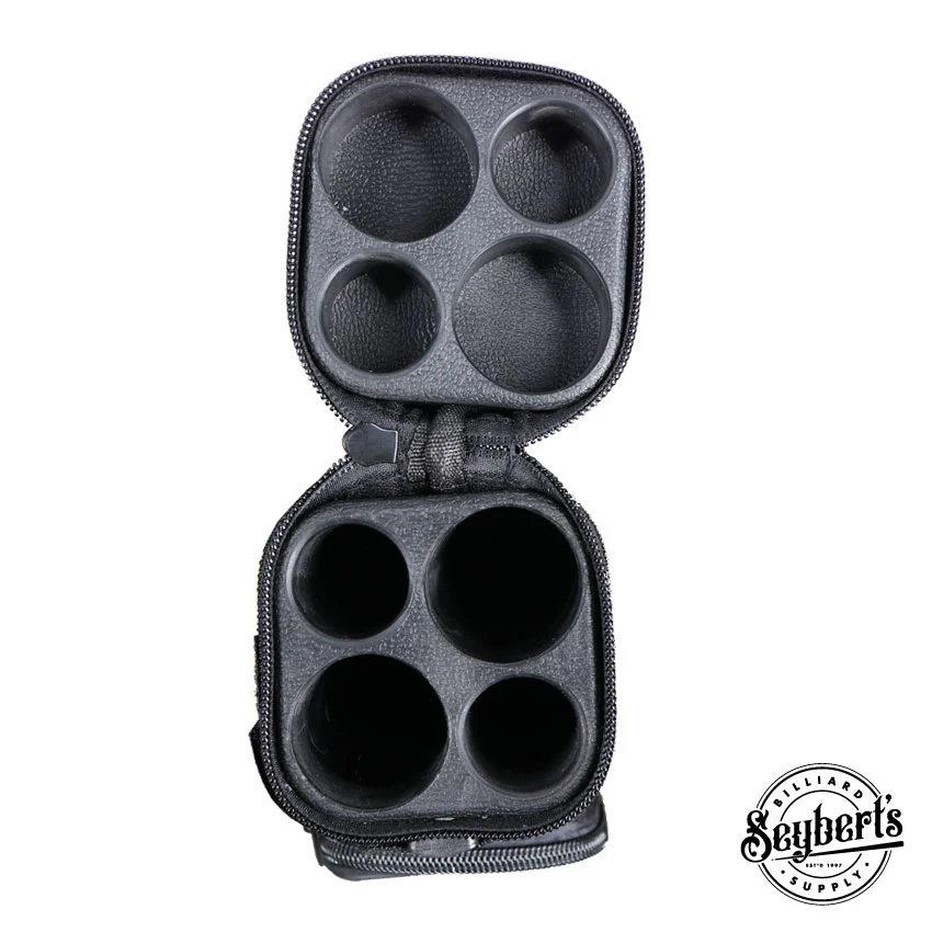 Economy Square Polyform Black 2x2 Hard Pool Cue Case - C22HS-BK - Image 3