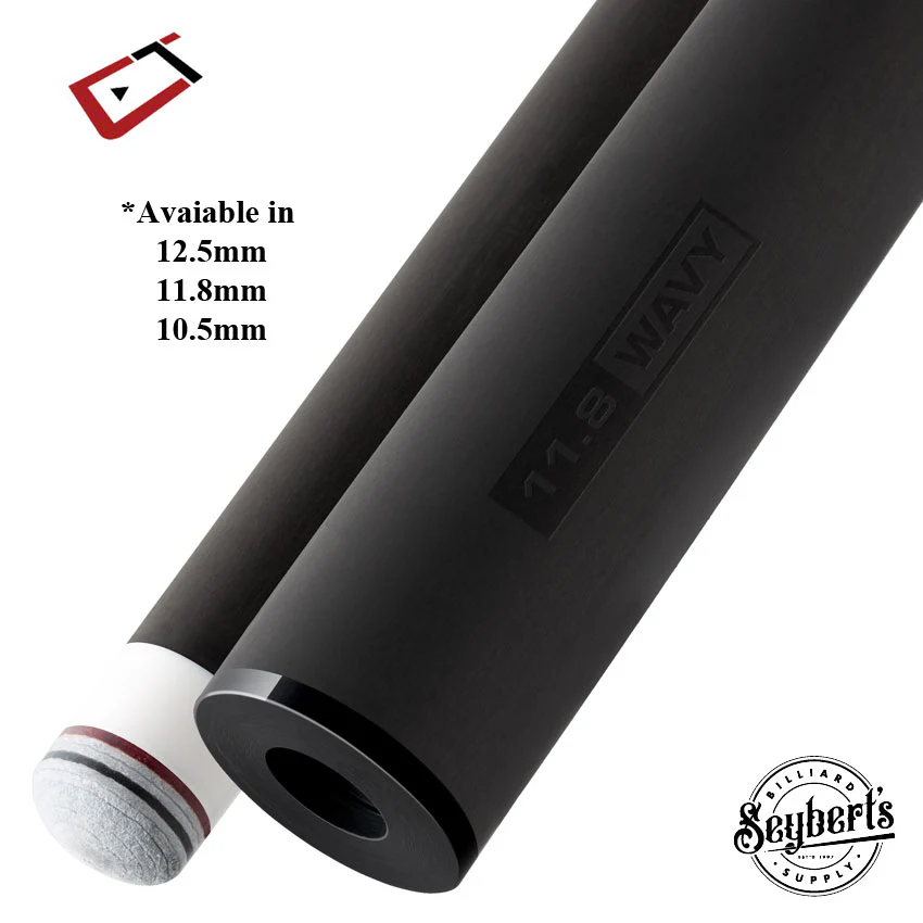Cuetec Cynergy Mezz Wavy Joint Thin Collar Carbon Shaft