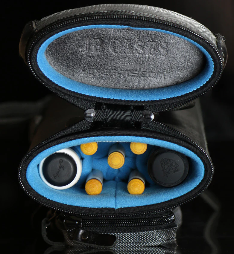 JB Ultimate Rugged Black/Grey Pool Cue Case - URBKGY - Image 3