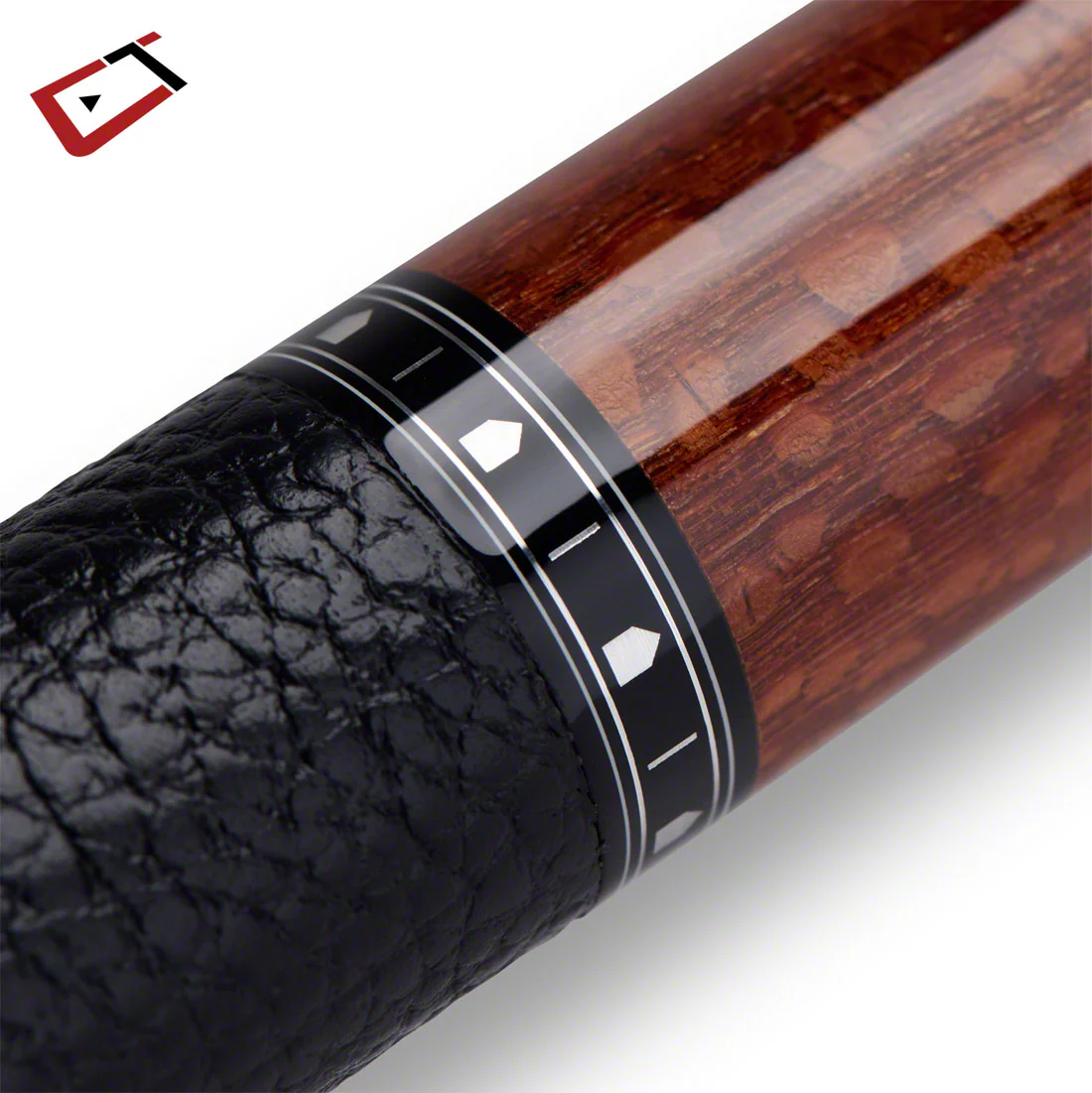 Cuetec Cynergy Truewood Leopard II Leather Wrap Play Cue - 95-108LTW - Image 6