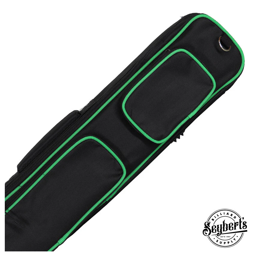 Xcel Butterfly Green 3x4 Soft Pool Cue Case - KXS34GN