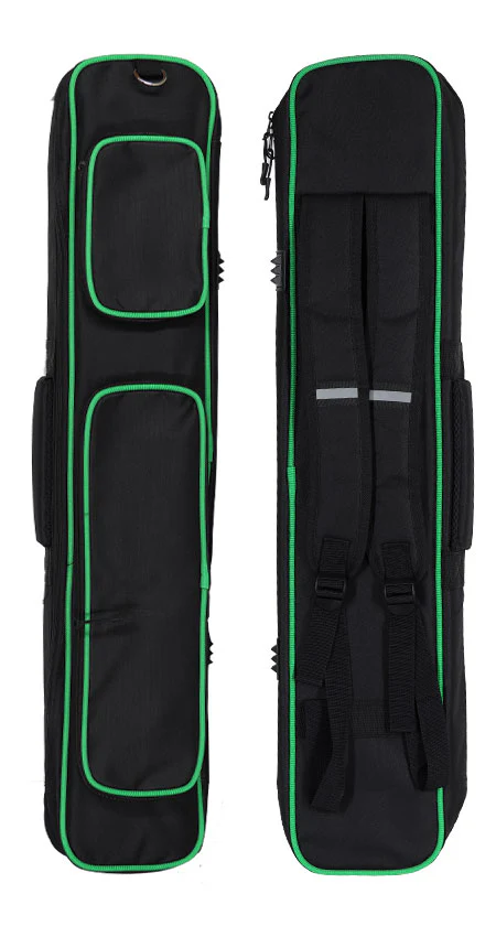 Xcel Butterfly Green 3x4 Soft Pool Cue Case - KXS34GN - Image 2
