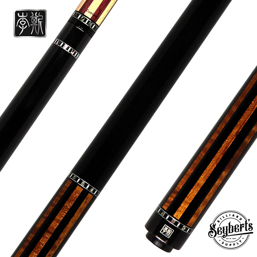 Cuelees Ebony and Curly Maple Break Cue - LS-BK01