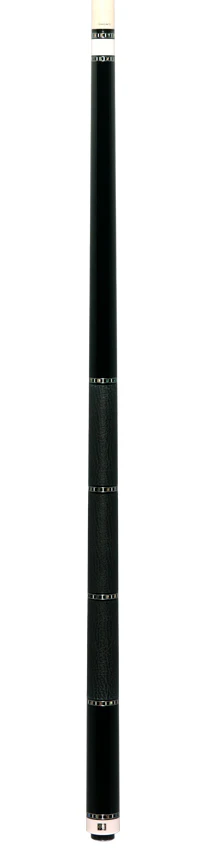 Cuelees Male Phoenix Black Pool Cue with Split Sharkskin Wrap - Image 6