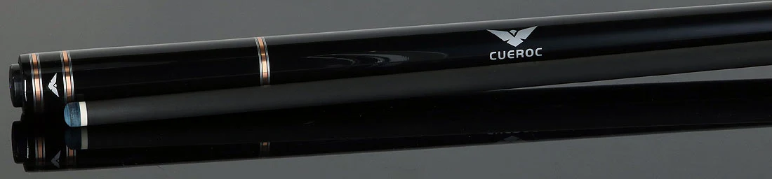 Cueroc Black Galaxy 1 Dymond Ebony Wood No Wrap Pool Cue with Carbon Fiber Shaft - Image 3