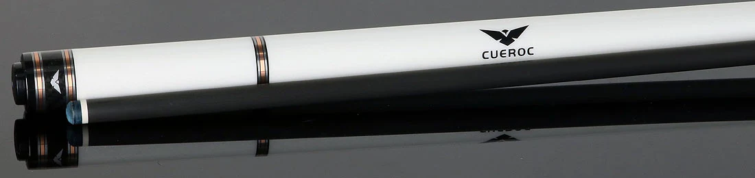 Cueroc Galaxy 2 White Colored Maple No Wrap Pool Cue with Carbon Fiber Shaft - Image 3