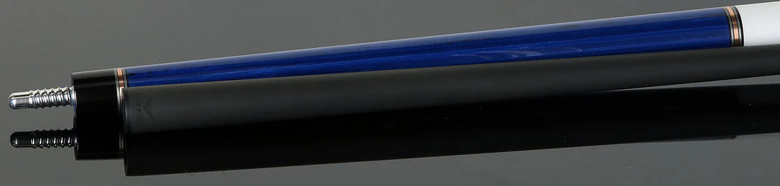 Cueroc Galaxy 4 Blue Stained Dymond Wood No Wrap Pool Cue with Carbon Fiber Shaft - Image 4