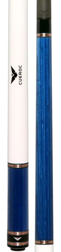 Cueroc Galaxy 4 Blue Stained Dymond Wood No Wrap Pool Cue with Carbon Fiber Shaft - Image 5